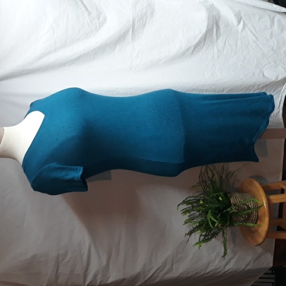 T Shirt short sleeve Dress Teal - Picture 2 of 10